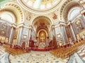 Interior of famous basilica in Esztergom, Hungary